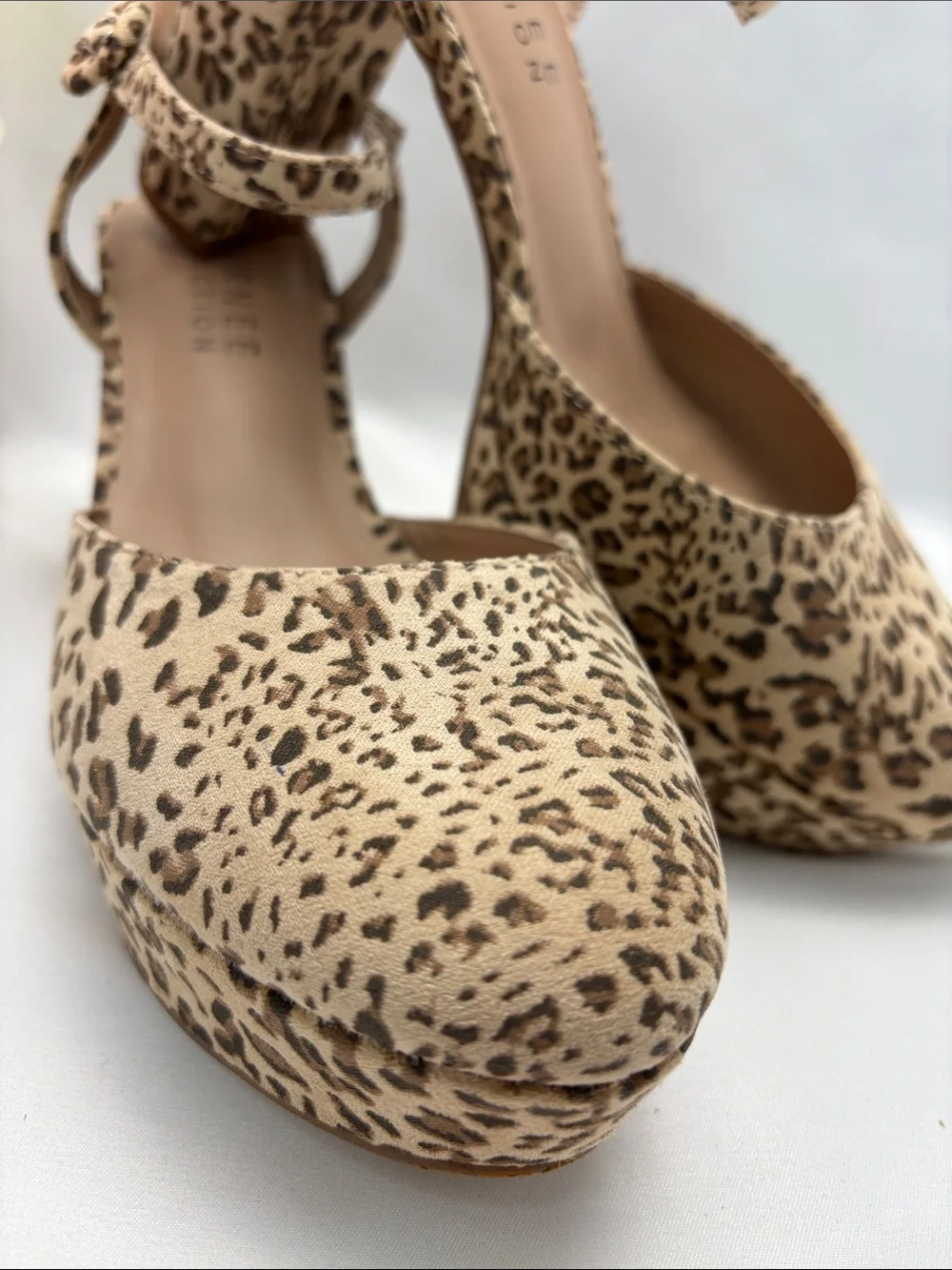 Jouree Collection Leopard Print Platform Slingback Heels - Women’s 7.5 #353